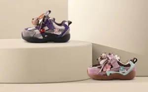 Kleinkinder Laufschuhe mit weicher Sohle und niedlicher Hasen- und Blumen-Deko