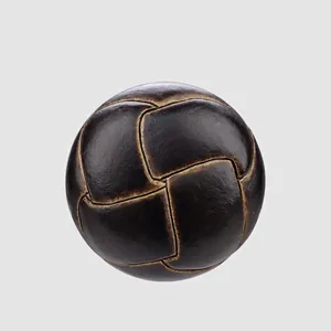 Boutons Décoratifs en Nylon Rétro Exquis Aspect Cuir Nœud Tissé Sphère Boutons de Couture Pour Manteaux Haut de Gamme Blazers Pulls Femme Homme Accessoires de Vêtement