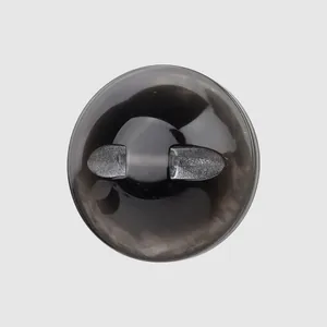 Botón de concha negra japonesa de alta calidad con una textura de mármol única