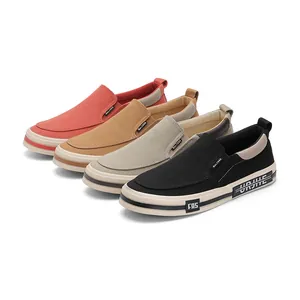 Modische Herren-Freizeit-Slipper aus Segeltuch in vier Farben mit bequemen Sohlen