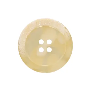 Premium decoratieve harsknoop met een beige marmeren afwerking en matte getextureerde rand