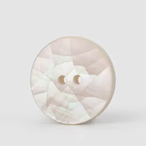 Natural White Mother Of Pearl Buttons Two Hole Round Shell Buttons For Clothing Shirt Suit Craft Sewing DIY Decoration