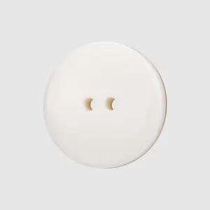 Premium natural white mother of pearl shell button with two holes for high-end garments