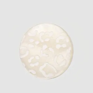 Boutons en Nacre Blanche Naturelle de Luxe Boutons en Coquillage à Imprimé Léopard Ronds Pour Chemises Blazers Manteaux Accessoires Vestimentaires