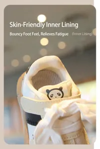 Detailed view of soft, skin-friendly inner lining for toddler walking sneakers