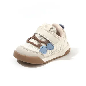 Breathable mesh toddler walking shoes with soft non-slip sole for boys and girls