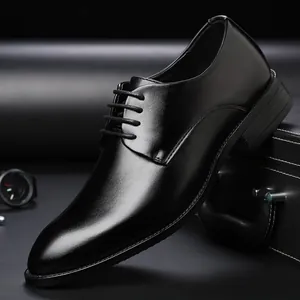 Scarpe Basse Stringate da Uomo in Pelle Microfibra Formale Business Punta a Punta Scarpe Derby per Matrimonio Ufficio Taglie Forti Calzature Professionale