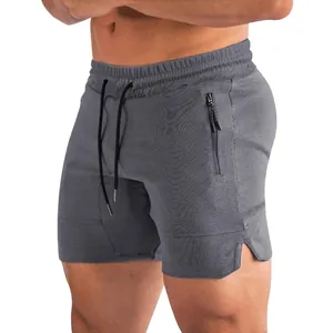 Pantaloncini Sportivi da Uomo Asciugatura Rapida Poliestere Traspirante Fitness Allenamento Con Tasche a Cerniera Estate Gym