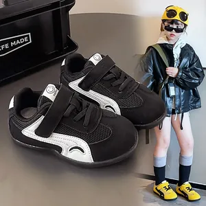 Scarpe da Ginnastica per Bambini Stile German Trainer Mesh Traspirante Pelle PU Scarpe da Skate per Ragazzi Ragazze Casual Antiscivolo