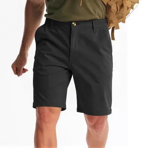 Schnelltrocknende Herren-Outdoor-Golf-Cargo-Shorts in klassischem Schwarz für Sommer