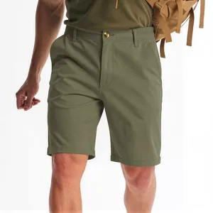 Schnelltrocknende olivgrüne Outdoor-Cargo-Shorts für Herren, ideal für Golf und Freizeit