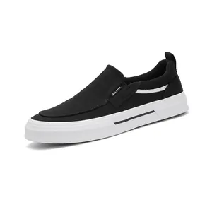 Ανδρικά Casual Παπούτσια από Καμβά Slip-On Αναπνεύσιμα Άνετα Low-Top Sneakers Περπατήματος Ελαφριά Βουλκανισμένη Σόλα Μοκασίνια