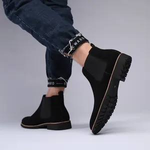 Ανδρικά Μποτάκια Chelsea από Τεχνητό PU Ματ Slip-on Casual All-match Χαμηλά Μποτάκια Martin Μεγάλο Μέγεθος Αντιολισθητική Σόλα από Καουτσούκ Ανθεκτικά στη Φθορά