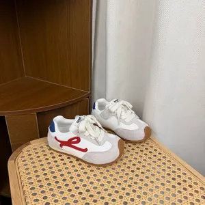 Stylish retro children's German trainers sneakers featuring non-slip soft gum soles