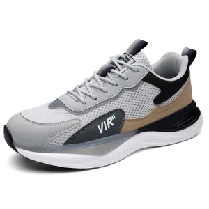 Zapatillas de running para hombre de malla transpirable con suela ligera