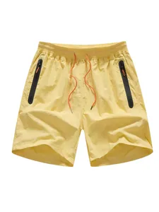 Bañador de Secado Rápido para Hombre Pantalones Cortos de Playa Impermeables Con Bolsillos con Cremallera Forro de Malla Pantalones Cortos Deportivos Casuales 100% Nylon