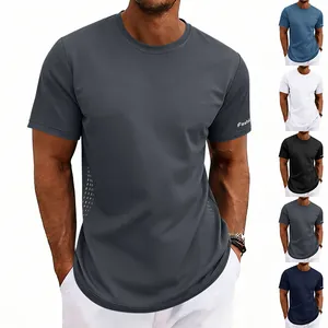 Opciones multicolor de camiseta deportiva transpirable de secado rápido para hombre
