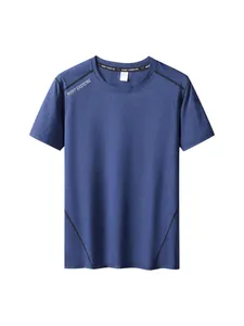 Ανδρικό Αθλητικό T-Shirt Γρήγορου Στεγνώματος Κοντό Μανίκι Στρογγυλή Λαιμόκοψη Αναπνεύσιμο Πολυέστερ για Fitness με Τύπωμα Night Exercise