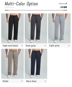 Available colors for men's modal breathable straight-leg sports jogging pants