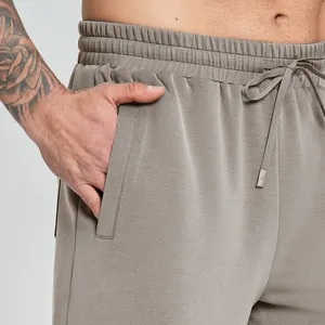 Men's modal breathable sports shorts with drawstring waist and pocket details