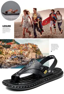 Comfortabele herensandalen van microvezel voor het strand met een zachte zool en stijl