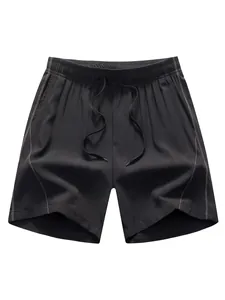 Men Quick Dry Shorts Polyester Lightweight Breathable Athletic Outdoor Fitness Beach Board Pants For Men Drawstring Bottom