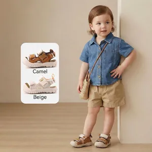 Toddler summer sandals with non-slip soft sole for boys and girls outdoor beach