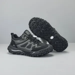 Men's breathable hiking shoes with anti-slip rubber sole for outdoor adventures