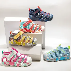 Kids Outdoor Sport Sandals Boys Girls Closed Toe Non-Slip Wading Shoes Summer Casual Beach Water Shoes