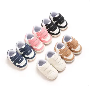 Baby First Walker Shoes PU Leather Soft Rubber Sole Anti-Slip Infant Sneakers Toddler Casual Shoes For 0-1 Year Old Boys Girls