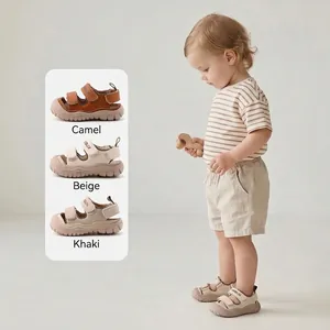Sandalias deportivas para niños pequeños con suelas antideslizantes en tres colores