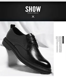 Detailansicht der schwarzen formellen Herrenschuhe mit eleganter Ledertextur