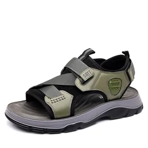 Atmungsaktive Herren Outdoor-Sandalen mit weicher Sohle und Klettverschluss