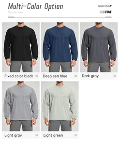 Selezione di maglie sportive a maniche lunghe da uomo in vari colori professionali.