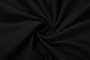 Detailed macro shot of the black elastic fabric texture on this French style vest top