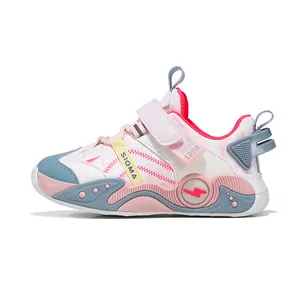 Chaussures de sport en cuir imperméables élégantes pour enfants avec semelle souple