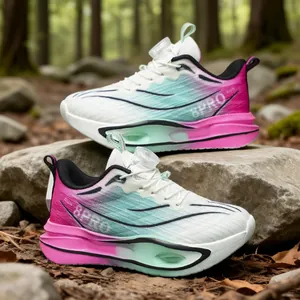 Kinder Laufschuhe mit Farbverlauf und praktischem Drehverschluss für Jungen