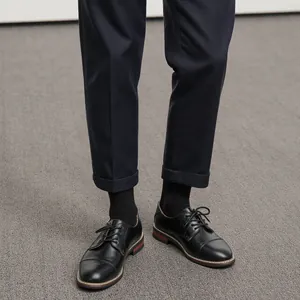 Men's British Style Business Leather Shoes Classic Cap Toe Oxford Derby Formal Dress Shoes For Office Banquet