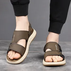 Breathable men's beach sandals with soft non-slip sole for outdoor casual wear
