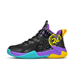 Scarpe da basket per bambini con mesh traspirante e suola in gomma antiscivolo