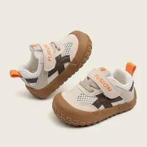 Breathable mesh baby walking shoes with soft anti-slip rubber soles for active toddlers