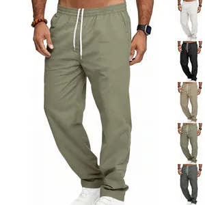 Locker sitzende atmungsaktive Herren-Gerade-Hose in verschiedenen Farben für Business
