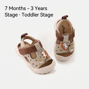 Sandales d'Été pour Bébé et Tout-Petit avec Dessin Animé Protection des Orteils Semelle Souple Antidérapante