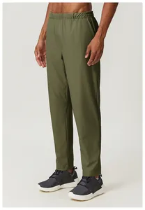 Pantalon de sport de plein air coupe-vent et séchage rapide pour homme, vert olive