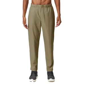 Pantalon de randonnée coupe-vent à séchage rapide pour hommes, vert olive, camping