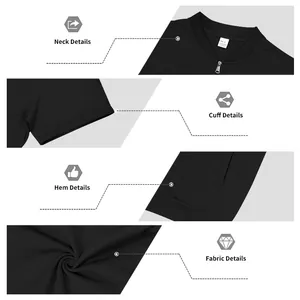 Detailed macro views of a men's black short-sleeve baseball jacket fabric and collar