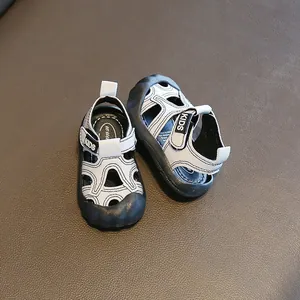 Sandales d'été bout fermé pour bébés garçons avec semelle souple antidérapante