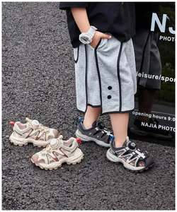 Comfortable boys breathable closed-toe sports sandals for summer outdoor activities and play