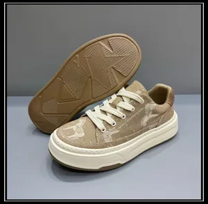 Detailed view of men's thick sole canvas sneakers showing the outsole and side profile