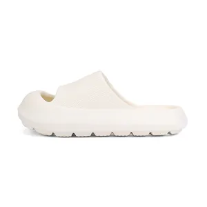 Chanclas de playa blancas antideslizantes para niños con suela de espuma gruesa